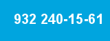 932 240-15-61 932 240-15-61
